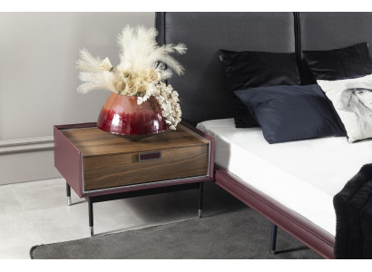 Lyxig brun nattduksbord för sovrum, modern konsol