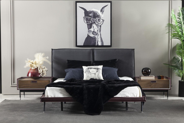 Lyxig brun nattduksbord för sovrum, modern konsol