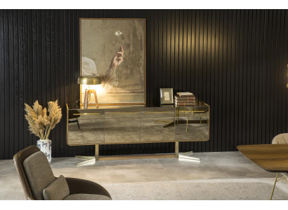 Set med 6 stolar och bord