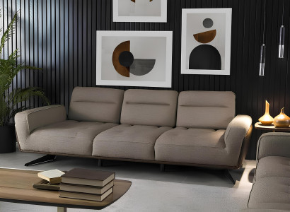 Soffgrupp 4+1 med låg bord, 3 delar. Mjuk möbelset