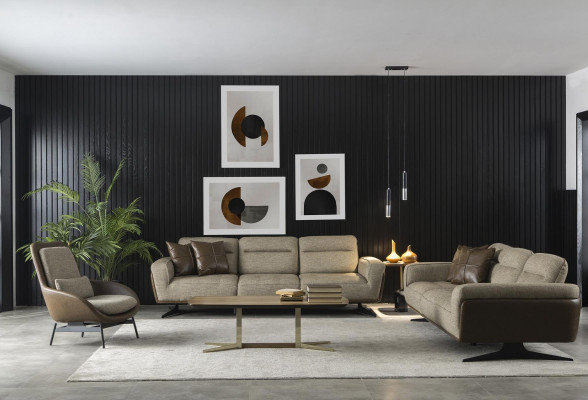 Praktisk och rymlig hörnsoffa 260cm Tyg