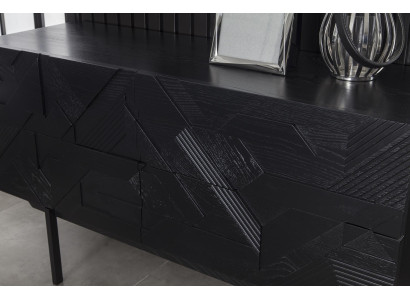 Sängmöbelset Melnu i fyra delar, lyxigt set med ny förvaringsutrymme