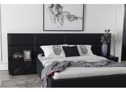 Lyxigt nattduksbord med glasytor