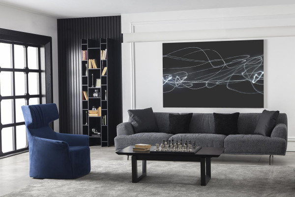 Modern lyxig fåtölj