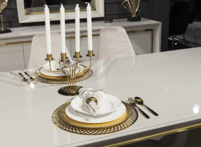 Lyxigt matbordsmöbelset, bord med 6 stolar