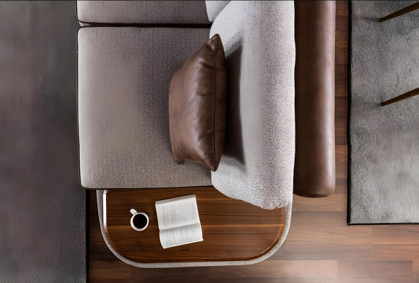 Soffgrupp för 32 personer i grått