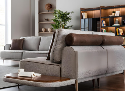 Soffgrupp för 32 personer i grått