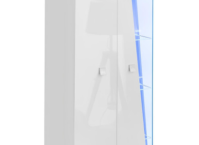 Set av lyxmöbler för vardagsrum, bestående av ett skåp, vitrinskåp och hylla i 3 delar.