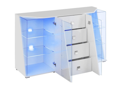 Elegant vit skåp för moderna och lyxiga interiörer