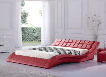 Lyxig design hotellfilt röd 180x200