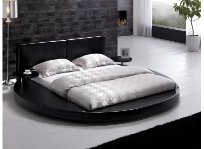 Lyxig hotellsängram i svart för tonårsrum
