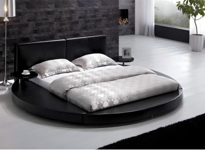 Lyxig hotellsängram i svart för tonårsrum
