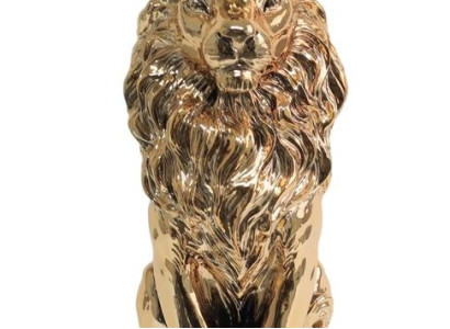 Abstrakt design lejon skulptur