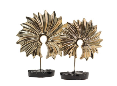 Modern abstrakt skulpturfigur med en höjd av 28 cm