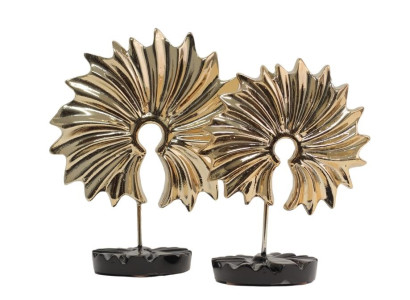 Modern abstrakt skulpturfigur med en höjd av 28 cm