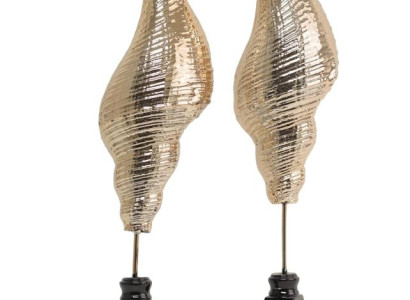 Dekorativt snäckskulpturset 28cm