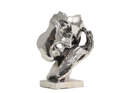 Modern abstrakt skulptur för silverdekoration