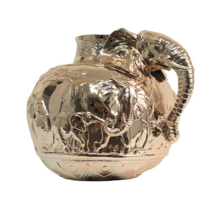 Zilonis formad vas figur design staty skulptur dekoration