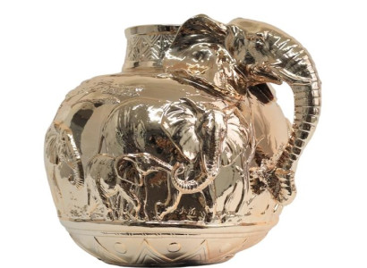 Zilonis formad vas figur design staty skulptur dekoration