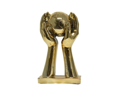 Modern guldfigur dekoration