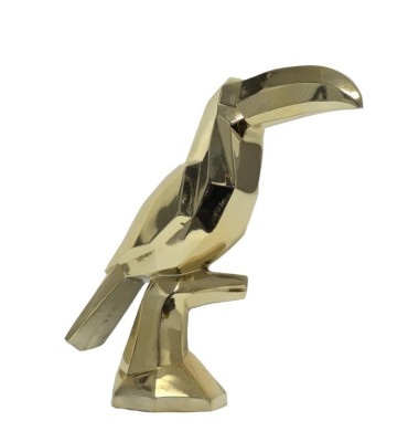 Dekorativ kub fågel figur skulptur 29 cm