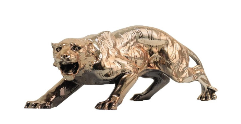 Modern dekorativ panterfigur 46 cm