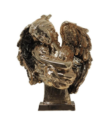 Ängel design staty med barn dekoration för ny skulptur