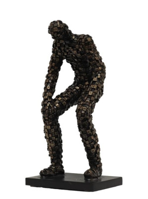 Skulptur figur manlig design antik stil dekoration 34cm