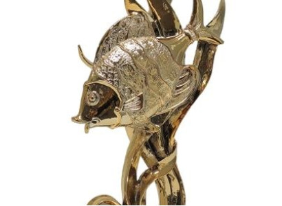 Modern dekorativ fiskfigur