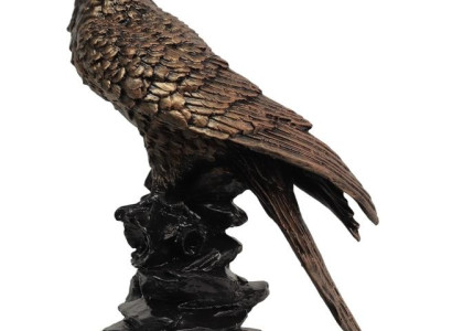 Ny antik design uggla figur skulptur 45 cm