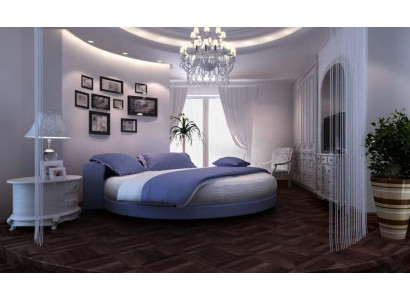 Säng modern svart med eleganta detaljer och bänk