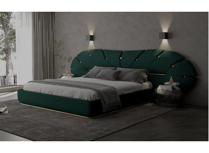 Sängram med stoppade accenter för modern sovrum