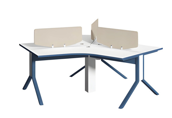 Svart och vit skrivbord med förvaringsfack