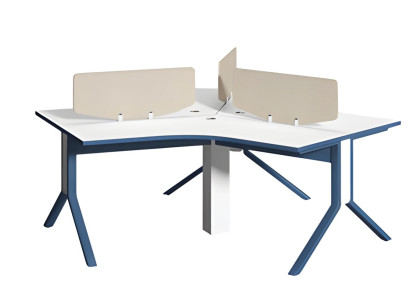 Svart och vit skrivbord med förvaringsfack