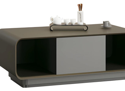 Modern svart och grå kaffebord med förvaring