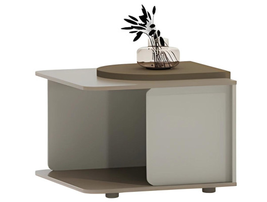 Modern beige och brun kaffebord