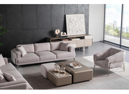 Modern beige soffa