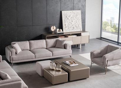 Modern beige soffa