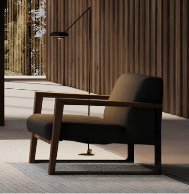 Modern stoppad stol för ett bekvämt utrymme