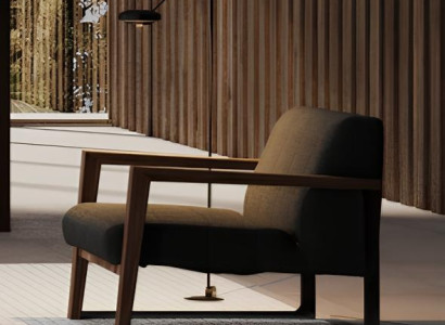 Modern stoppad stol för ett bekvämt utrymme