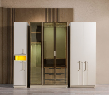 Modern garderob på 251 cm