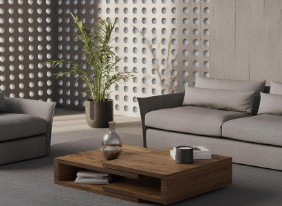 Modern soffa med fåtölj för vardagsrummet