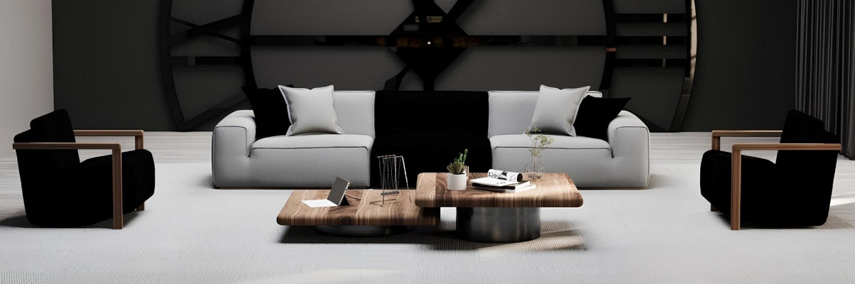 Elegant tvåsitssoffa