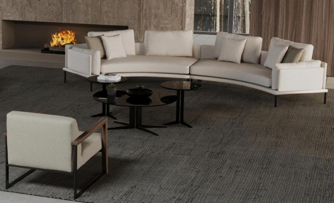 Bänk och stol med estetisk komfort