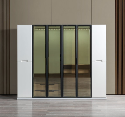 Modern garderob på 255 cm