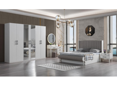 Sängmöbelset Koko 6 delar modern säng garderob nattduksbord