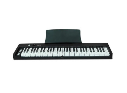 Kompakt synthesizer: 61 känsliga tangenter, lätt, multifunktionella alternativ