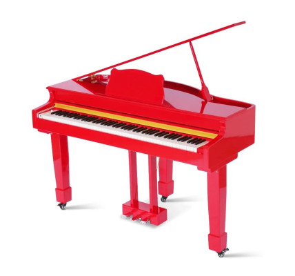 Röd digital piano