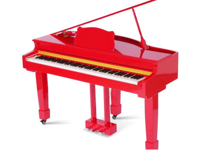 Röd digital piano