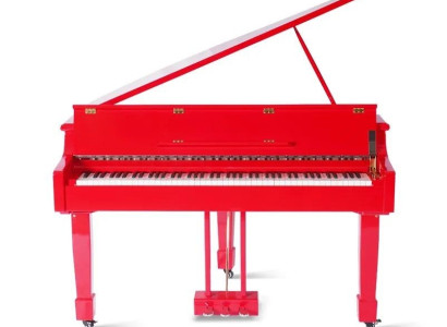 Röd digital piano
